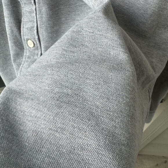 Abercrombie & Fitch Long-Sleeve Knit Performance Button-Up Shirt Thermal XL - Picture 7 of 14